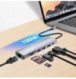 Manhattan 7-in-1 4k usb-c dockingmation 1xhdmi 2xusb 10gb s