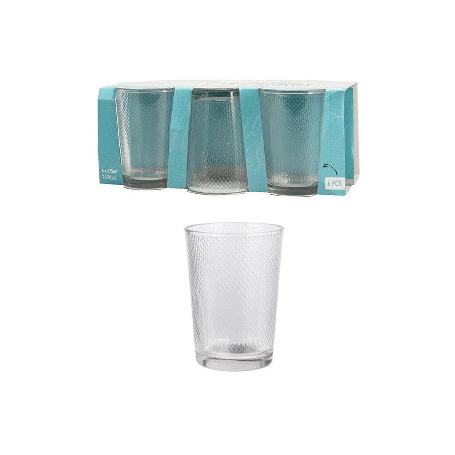 Set 6 vasos agua 425ml, ye6000770, excellent houseware