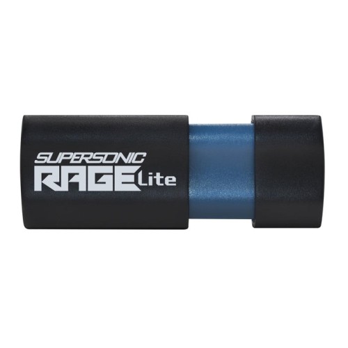 Memoria usb patriot rage lite 1tb 120mb/s usb 3.2 retráctil negro (pef1tbrlb32u)