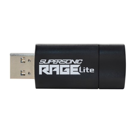Memoria usb patriot rage lite 1tb 120mb/s usb 3.2 retráctil negro (pef1tbrlb32u)