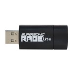 Memoria usb patriot rage lite 1tb 120mb/s usb 3.2 retráctil negro (pef1tbrlb32u)