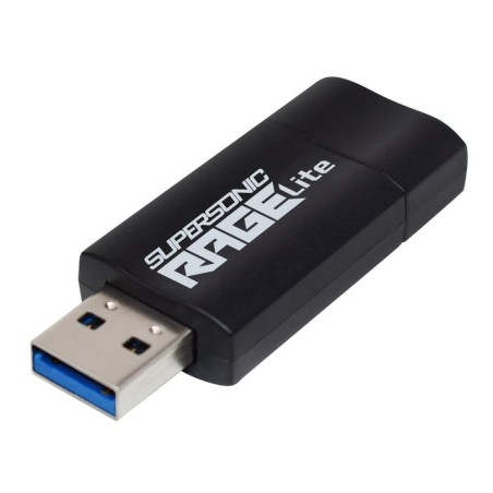 Memoria usb patriot rage lite 1tb 120mb/s usb 3.2 retráctil negro (pef1tbrlb32u)
