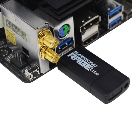 Memoria usb patriot rage lite 1tb 120mb/s usb 3.2 retráctil negro (pef1tbrlb32u)