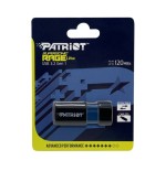Memoria usb patriot rage lite 1tb 120mb/s usb 3.2 retráctil negro (pef1tbrlb32u)