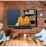 Owl bar (charcoal) 4k video perp conferencing bar with active spe