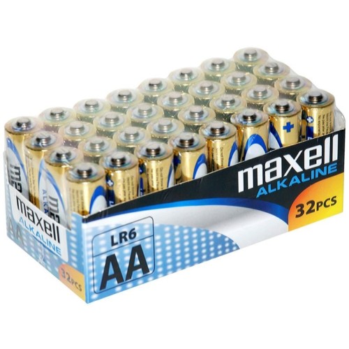 Maxell pilas alcalinas aa - lr06- pack 32 uds