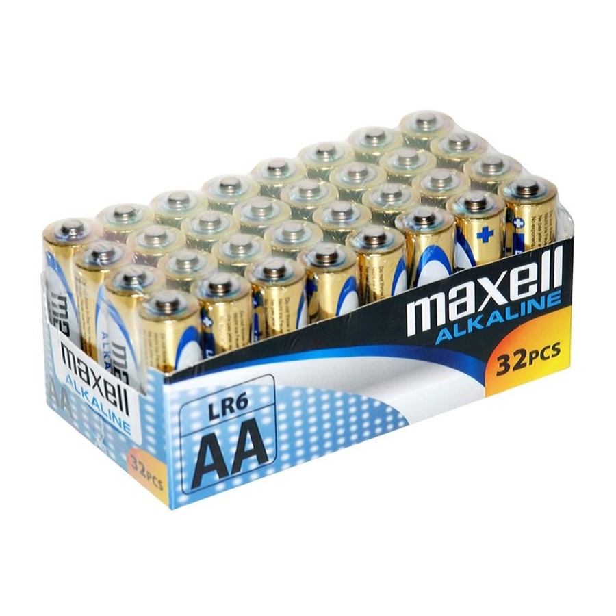 Maxell pilas alcalinas aa - lr06- pack 32 uds