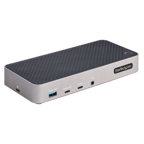 Startech.com usb-c triple monitor docking station - hdmi/dp triple 4k usb-c dock - 5x usb hub - gbe - 100w pd - universa