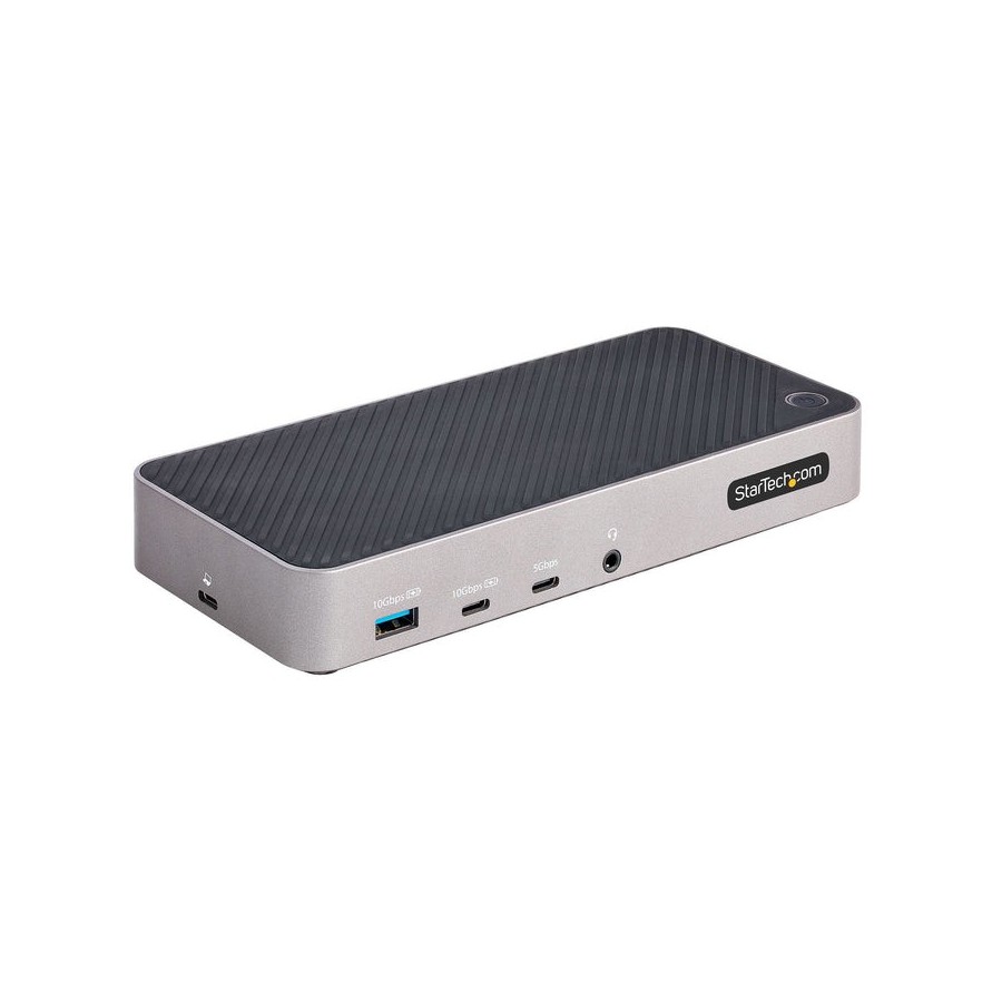 Startech.com usb-c triple monitor docking station - hdmi/dp triple 4k usb-c dock - 5x usb hub - gbe - 100w pd - universa