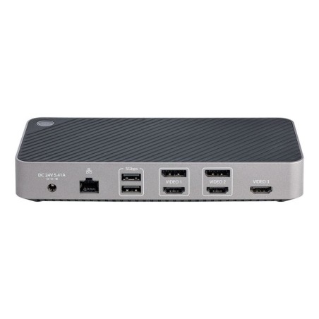 Startech.com usb-c triple monitor docking station - hdmi/dp triple 4k usb-c dock - 5x usb hub - gbe - 100w pd - universa