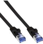 Inline® flat cable de red u/ftp cat.6a negro 10m
