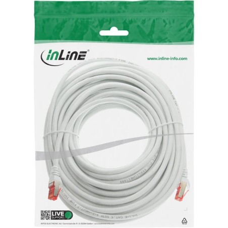 Inline® cable de red s/ftp pimf cat.6 250mhz pvc cobre blanco 10m