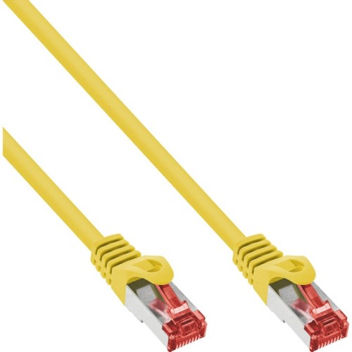 Inline® cable de red s/ftp pimf cat.6 250mhz cobre halogen free amarillo 7.5m