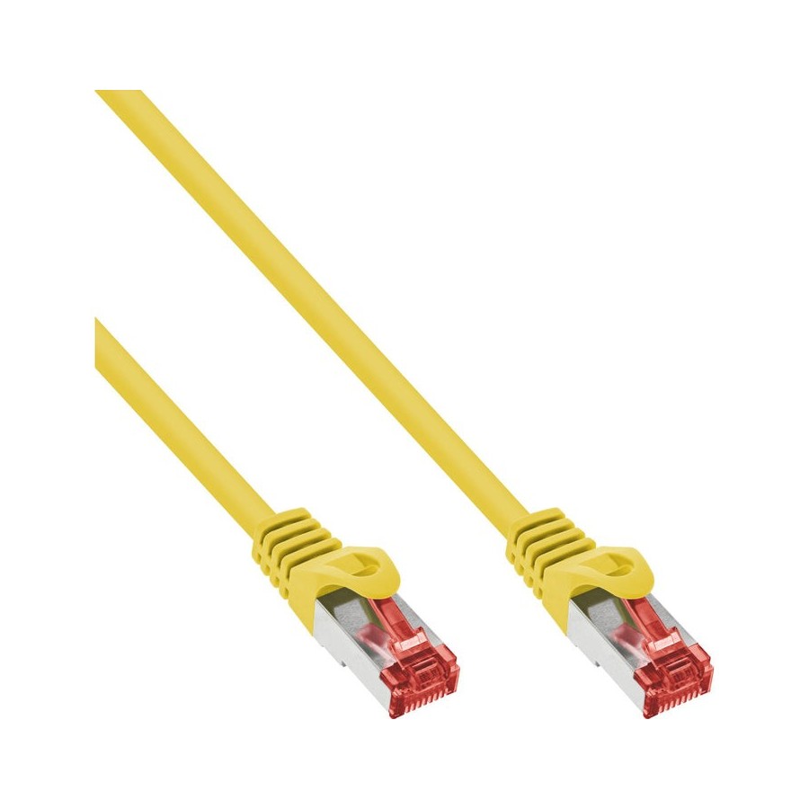 Inline® cable de red s/ftp pimf cat.6 250mhz cobre halogen free amarillo 7.5m