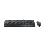 Teclado inglés + raton logitech mk120 negro cable usb  920-002562
