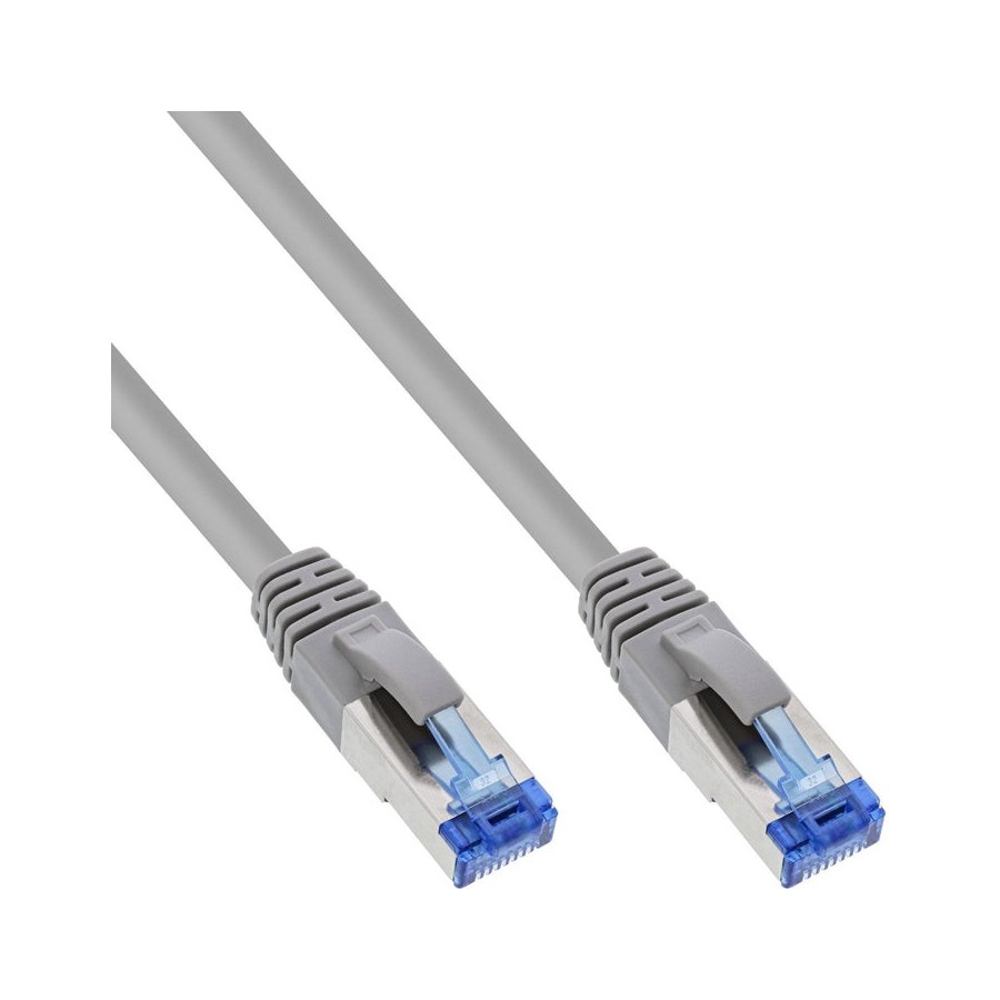 Cable 40pcs. bulk-pack inline®  de red s/ftp cat.6a halogen free 500mhz gris 2m