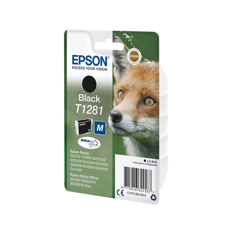 Tinta original epson t1281 tamaño m negro original