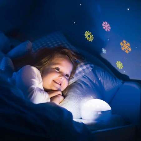 Apli copos de nieve luminiscentes 3d - plastico solido - brillan en la oscuridad - adhesivo permanente - diseños y