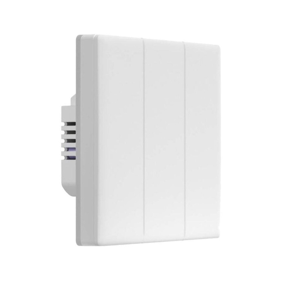 Interruptor sonoff tx t5 3c 3 botones táctil blanco   inteligente de pared wi-fi
