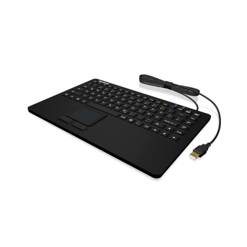 Teclado inglés keysonic ksk-5230in touchpad usb qwerty ee. uu. negro
