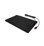 Teclado inglés keysonic ksk-5230in touchpad usb qwerty ee. uu. negro