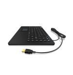 Teclado inglés keysonic ksk-5230in touchpad usb qwerty ee. uu. negro