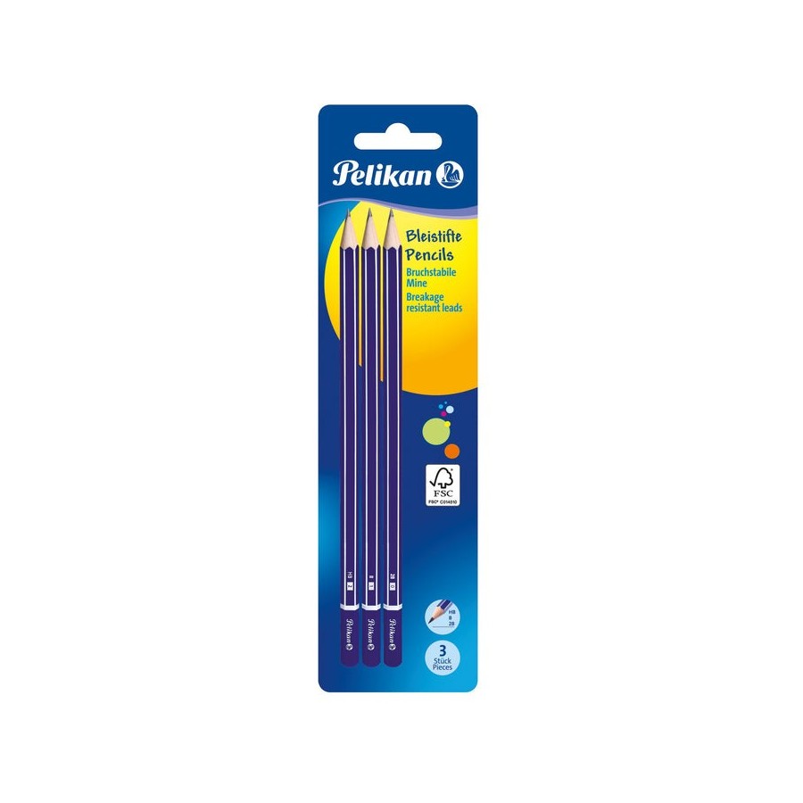 Pelikan 807418 lápiz de grafito multi 3 pieza(s)