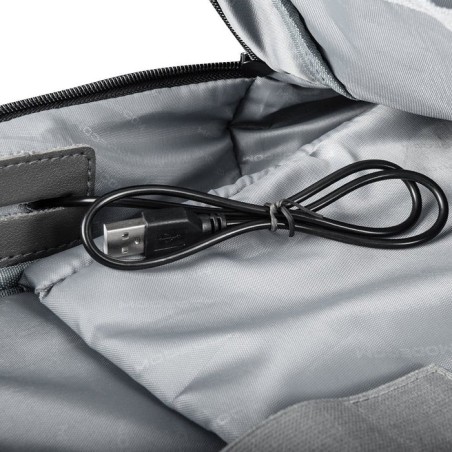 Mochila modecom smart 15 negro / gris poliéster