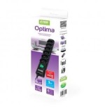 Ever optima 3m negro 6 tomas de ca 250 v