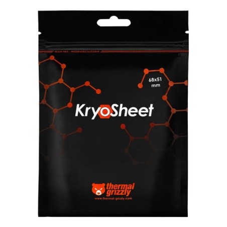 Almohadillas térmicas thermal grizzly kryosheet 68 x 51 mm  antracita tg-ks-68-51