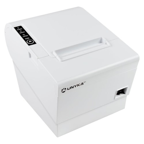Unykach pos5 white impresora termica de recibos velocidad 230mm/s - usb, rj-45, rj-12 y rj11