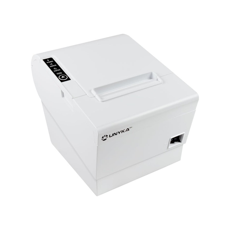 Unykach pos5 white impresora termica de recibos velocidad 230mm/s - usb, rj-45, rj-12 y rj11