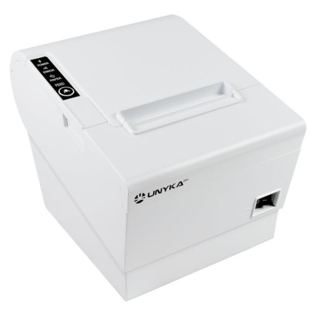 Unykach pos5 white impresora termica de recibos velocidad 230mm/s - usb, rj-45, rj-12 y rj11