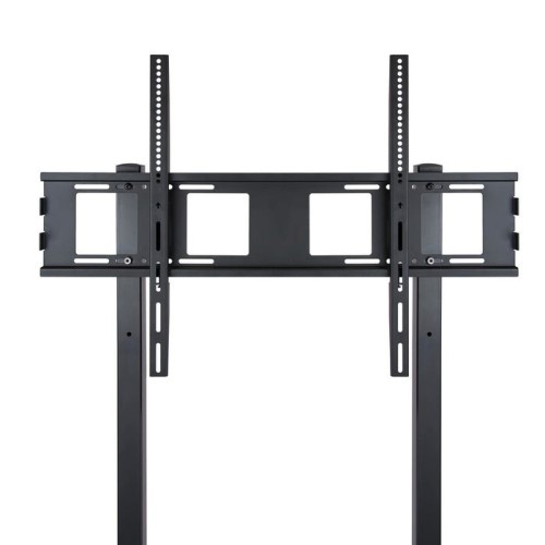 Tooq soporte de pantalla de suelo con ruedas 37"-100" - bloqueo de ruedas - dos estantes - peso max 150kg - vesa