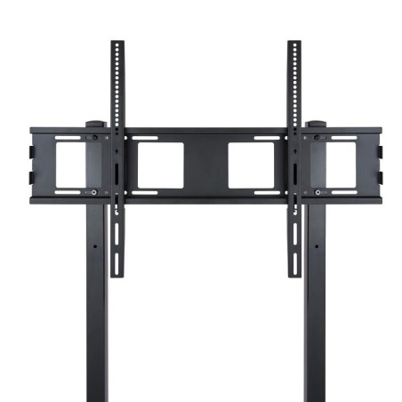 Tooq soporte de pantalla de suelo con ruedas 37"-100" - bloqueo de ruedas - dos estantes - peso max 150kg - vesa
