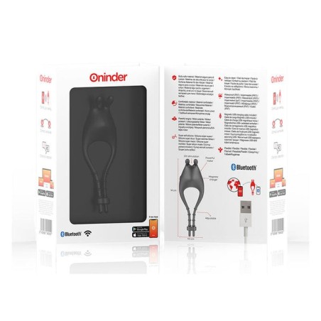 Oninder - pampa anillo vibrador ajustable y multiposicion  - app gratuita