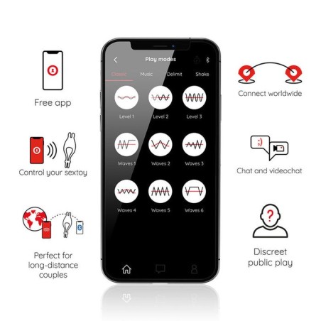 Oninder - pampa anillo vibrador ajustable y multiposicion  - app gratuita