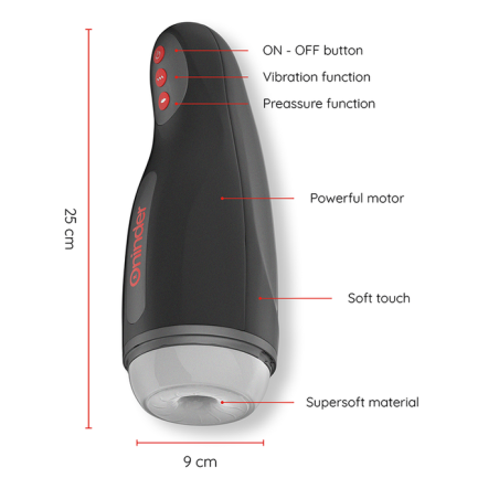 Oninder - seoul masturbador masculino de compresion y vibracion - app gratuita