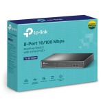 Switch tp-link sf1008p 8 puertos rj-45 10 100 poe