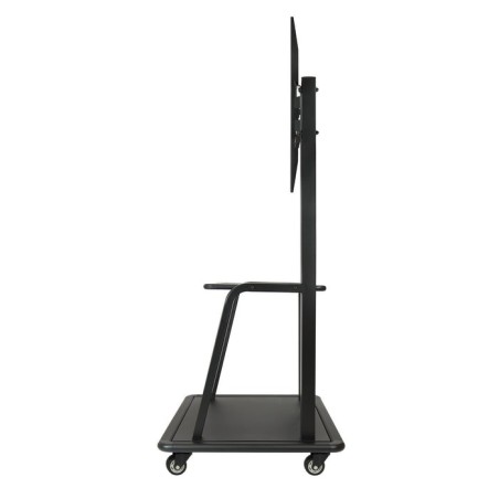 Tooq soporte de pantalla de suelo con ruedas 37"-100" - bloqueo de ruedas - dos estantes - peso max 150kg - vesa