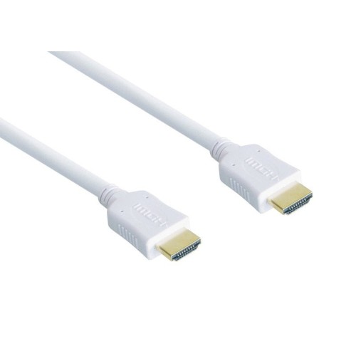 Cable alcasa 2m, 2xhdmi  hdmi hdmi tipo a (estándar) blanco