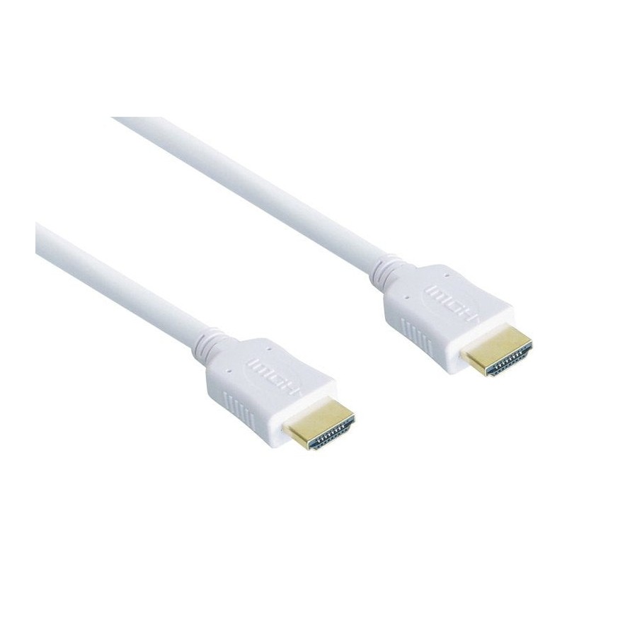 Cable alcasa 2m, 2xhdmi  hdmi hdmi tipo a (estándar) blanco