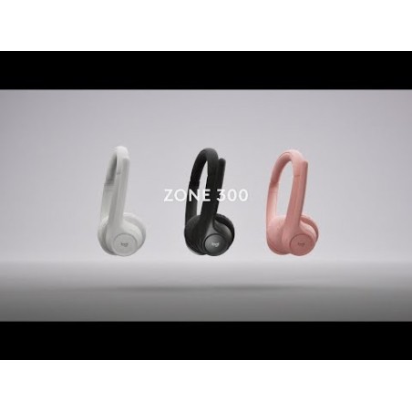 Auriculares  logitech zone 300 inalámbrico diadema oficina/centro de llamadas bluetooth rosa