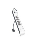Belkin bsv401ca2m limitador de tensión negro, blanco 4 salidas ac 2 m