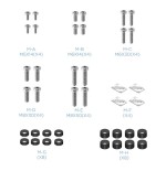 Tooq soporte de pantalla de suelo con ruedas 37"-100" - bloqueo de ruedas - dos estantes - peso max 150kg - vesa