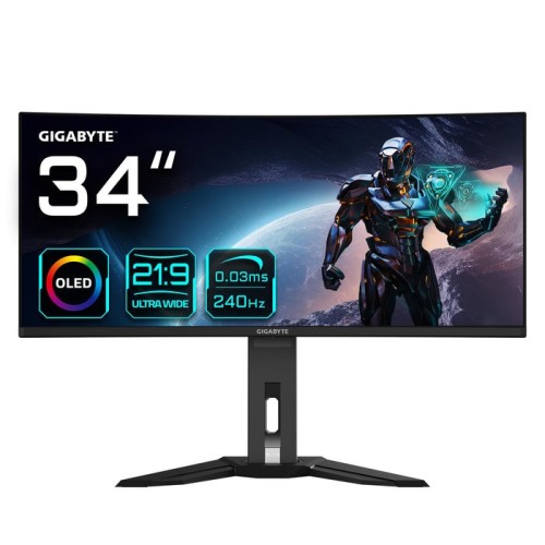 Monitor gaming gigabyte gs34wqc2 34" 3440x1440 va 2k