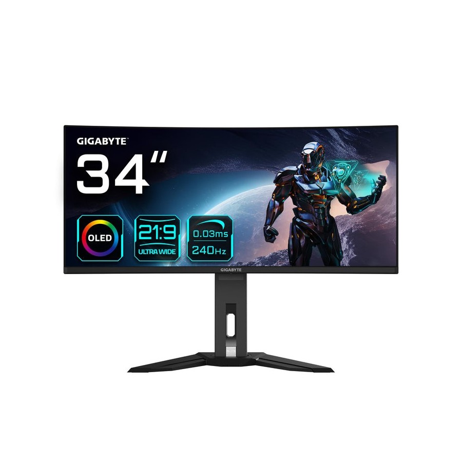 Monitor gaming gigabyte gs34wqc2 34" 3440x1440 va 2k