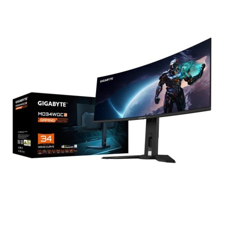 Monitor gaming gigabyte gs34wqc2 34" 3440x1440 va 2k