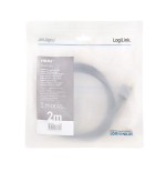 Cable logilink cha0105  hdmi 2 m hdmi tipo a (estándar) negro, gris