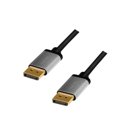 Cable logilink cda0102  displayport 3 m gris, negro